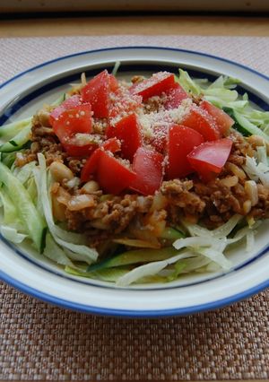 野菜たっぷりタコライス-レシピのメイン写真
