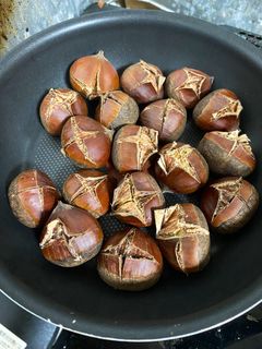 茹で栗を美味しく焼き栗に-レシピのメイン写真