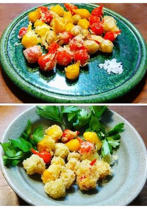 ひよこ豆とビキーニョの天ぷら~フライ-レシピのメイン写真