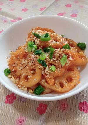 《減塩》 れんこんの甘酢焼き-レシピのメイン写真