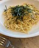 豆乳と豆乳チーズの柚子胡椒スパゲッティー