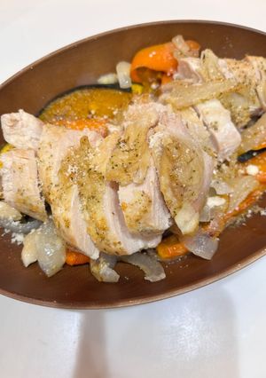 《減塩》鶏胸肉と野菜のオーブン焼き-レシピのメイン写真