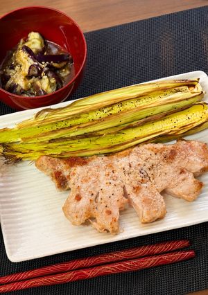 豚肉のソテーと皮付きヤングコーンのオーブ-レシピのメイン写真
