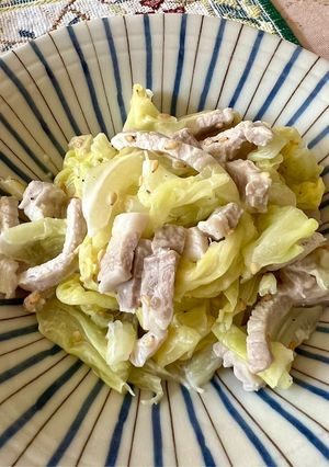 春キャベツと豚肉のマヨネーズ和え-レシピのメイン写真