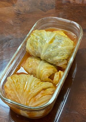 丁寧に説明する簡単サバ缶ロールキャベツ-レシピのメイン写真