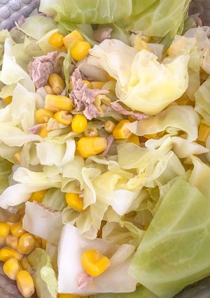 【離乳食】お野菜たっぷりキャベツナ-レシピのメイン写真