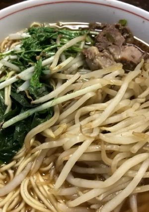 もやしと水菜と大葉のラーメン-レシピのメイン写真
