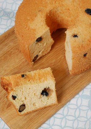 余り物消費・黒豆ときな粉のシフォンケーキ-レシピのメイン写真
