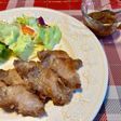 豚肉のソテーにりんごソースを添えて♡