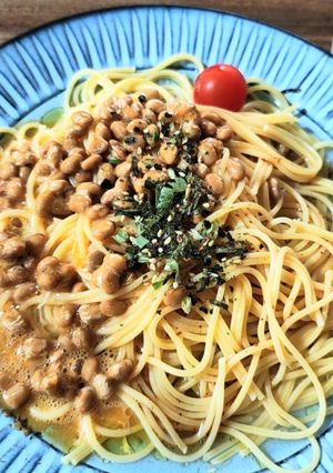 チョレギドレッシングで簡単納豆パスタ-レシピのメイン写真