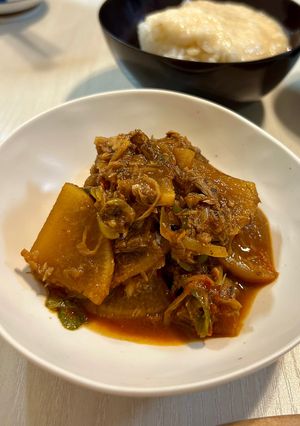 大根と鯖缶のピリ辛煮-レシピのメイン写真