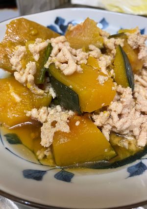かぼちゃのそぼろ煮-レシピのメイン写真