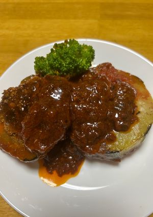 ズッキーニの肉詰めトマトソース煮込み-レシピのメイン写真