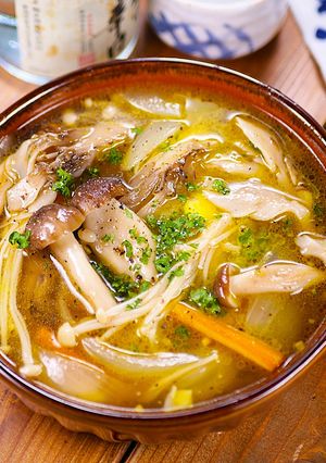 松茸よりうまい🤭🍄うま味MAX3種きのこスープ🥣-レシピのメイン写真