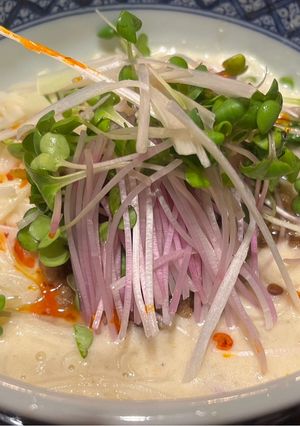 豆乳で坦々つけ汁-レシピのメイン写真