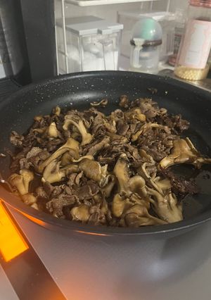 舞茸と牛肉の甘辛煮-レシピのメイン写真