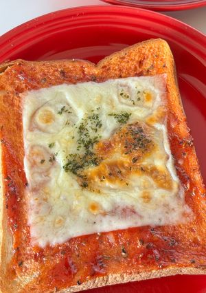 ソース手作り！朝のピザトースト-レシピのメイン写真