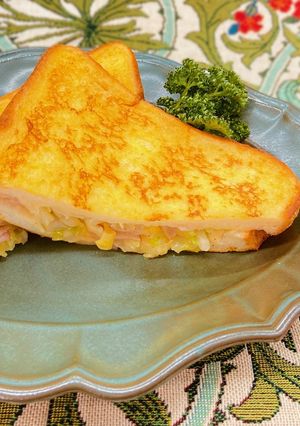 キャベツとベーコンのフレンチトースト-レシピのメイン写真