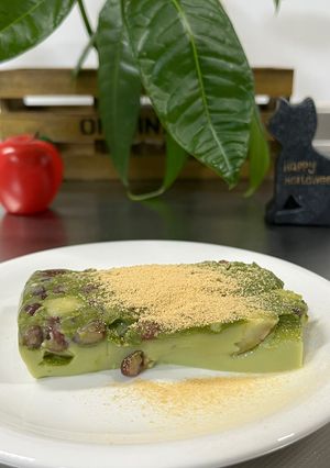 レンチン　抹茶ミルクゼリー-レシピのメイン写真