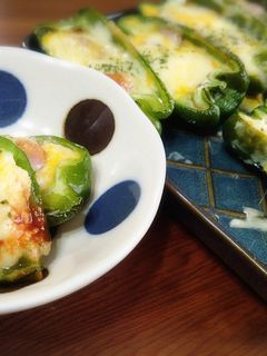 *ピーマンカップのソーセージ卵焼き*-レシピのメイン写真