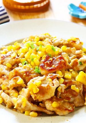 豚こまととうもろこしの味噌バター炒め-レシピのメイン写真