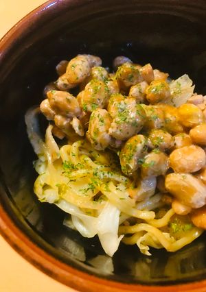 毎日の納豆●納豆焼きそば-レシピのメイン写真