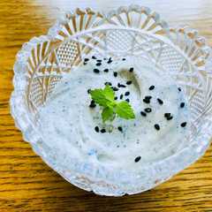 รูปของ 黒ごまソフトクリーム　材料3つ3分♪