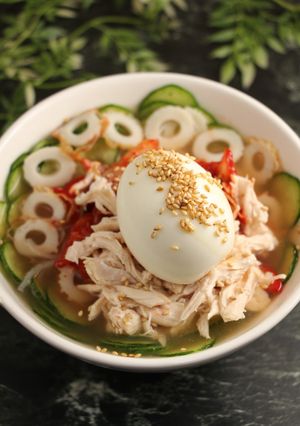 簡単！具たっぷり☆韓国冷麺ハーフ-レシピのメイン写真