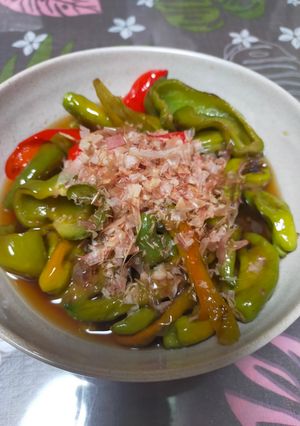 ピーマンとししとうの焼き浸し-レシピのメイン写真