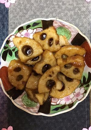 比較的簡単！レンコンの甘醤油あえ-レシピのメイン写真