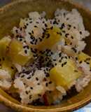 炊飯器からの焼き芋とさつま芋ご飯