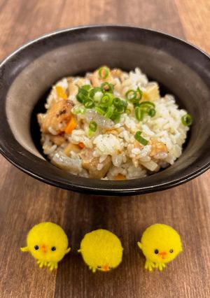 焼鳥炊き込みごはん-レシピのメイン写真