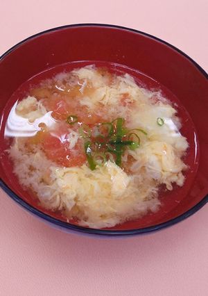 トマトとふんわり卵のスープ-レシピのメイン写真