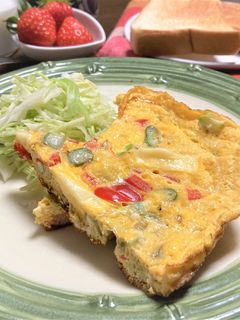 朝ごはんのおかずに!オープンオムレツ-レシピのメイン写真