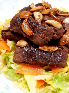 絶品!合い挽きひき肉で☆ミニステーキ-レシピのメイン写真