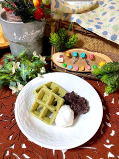 抹茶ワッフル-レシピのメイン写真