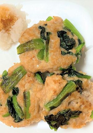 小松菜の鶏つくね-レシピのメイン写真