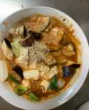 肉無豆腐簡単アジアンソース味白菜野菜炒め