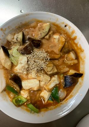 肉無豆腐簡単アジアンソース味白菜野菜炒め-レシピのメイン写真