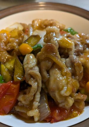 夏野菜の酢豚風・・・-レシピのメイン写真