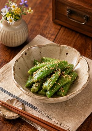まろやかないんげんのごま和え【作り置き】-レシピのメイン写真