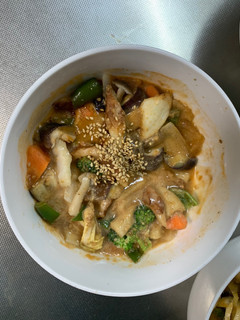 肉無チクワクきな粉トマト炒飯味野菜炒め-レシピのメイン写真
