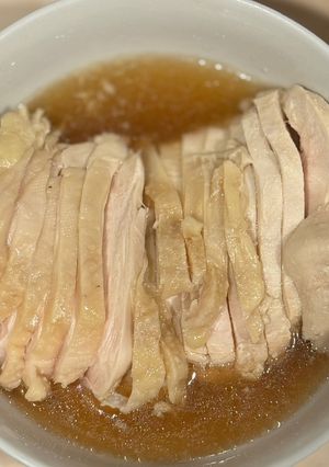レンチン超簡単【換算表付】⭐︎味付き鶏ハム-レシピのメイン写真