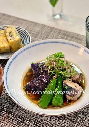 サバ缶と茄子の煮浸し-レシピのメイン写真