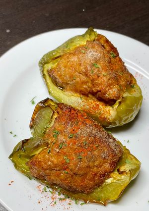 パプリカの肉詰め-レシピのメイン写真