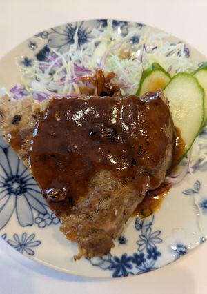 ☆フライパンでハンバーグ☆ワンバーグ-レシピのメイン写真