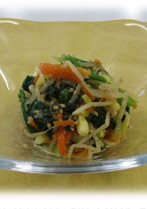 ほうれん草と豆もやしのナムル-レシピのメイン写真