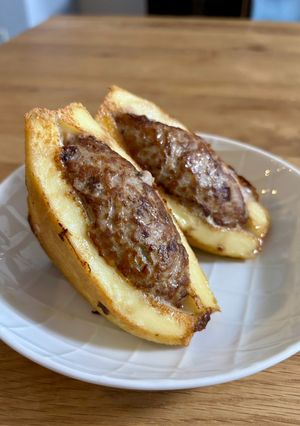 厚揚げのひき肉サンド-レシピのメイン写真
