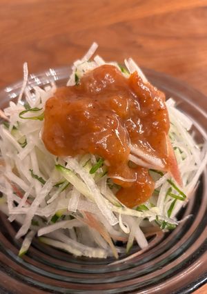 ノンオイル・梅かつおドレッシング-レシピのメイン写真