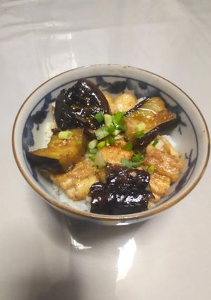 穴子と秋茄子の蒲焼き丼-レシピのメイン写真
